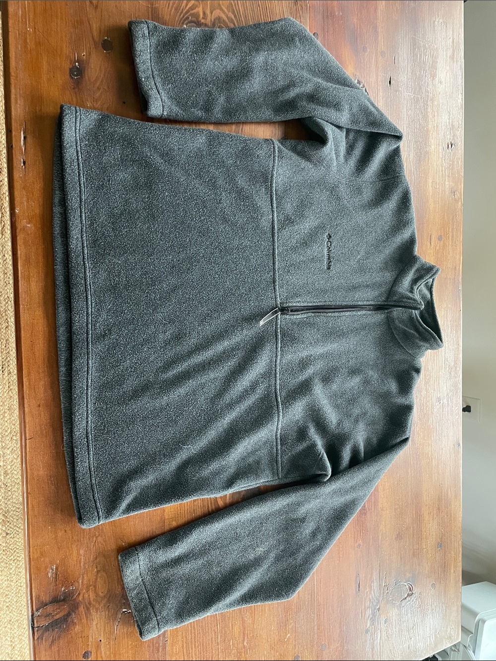Columbia Men's Dark Gray Half-Zip Fleece Pullover